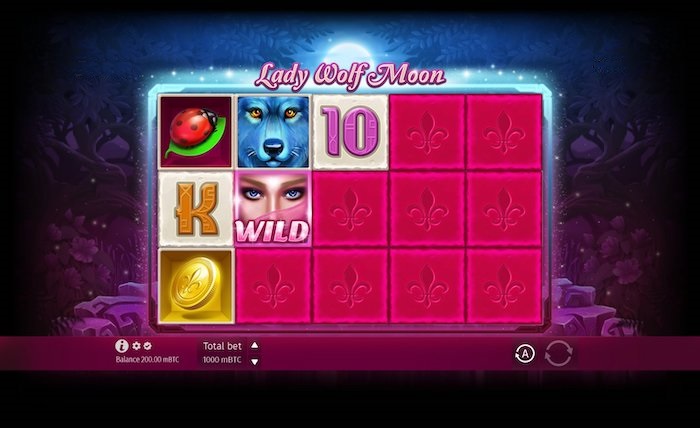 Lady Wolf Moon online slots at  Hugewin.