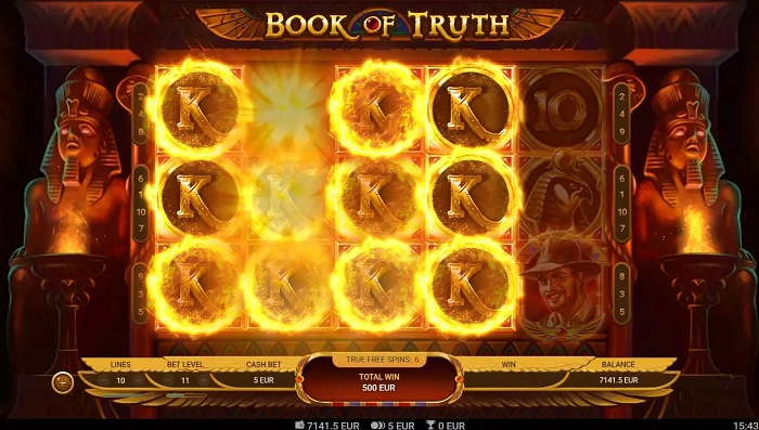 Book of Truth slot free spins by Hugewin.