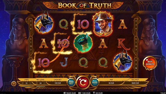 Book of Truth slot win by Hugewin.