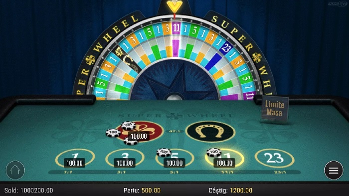 Super Wheel slot machine with bets from Hugewin.