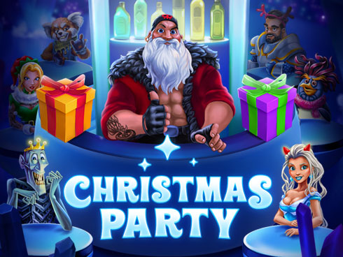 Christmas Party slot machine cover from Hugewin.